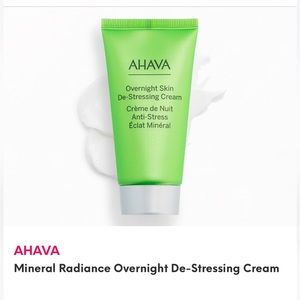 Brand New AHAVA Mineral Radiance Overnight De‑Stressing Cream 1.7 oz